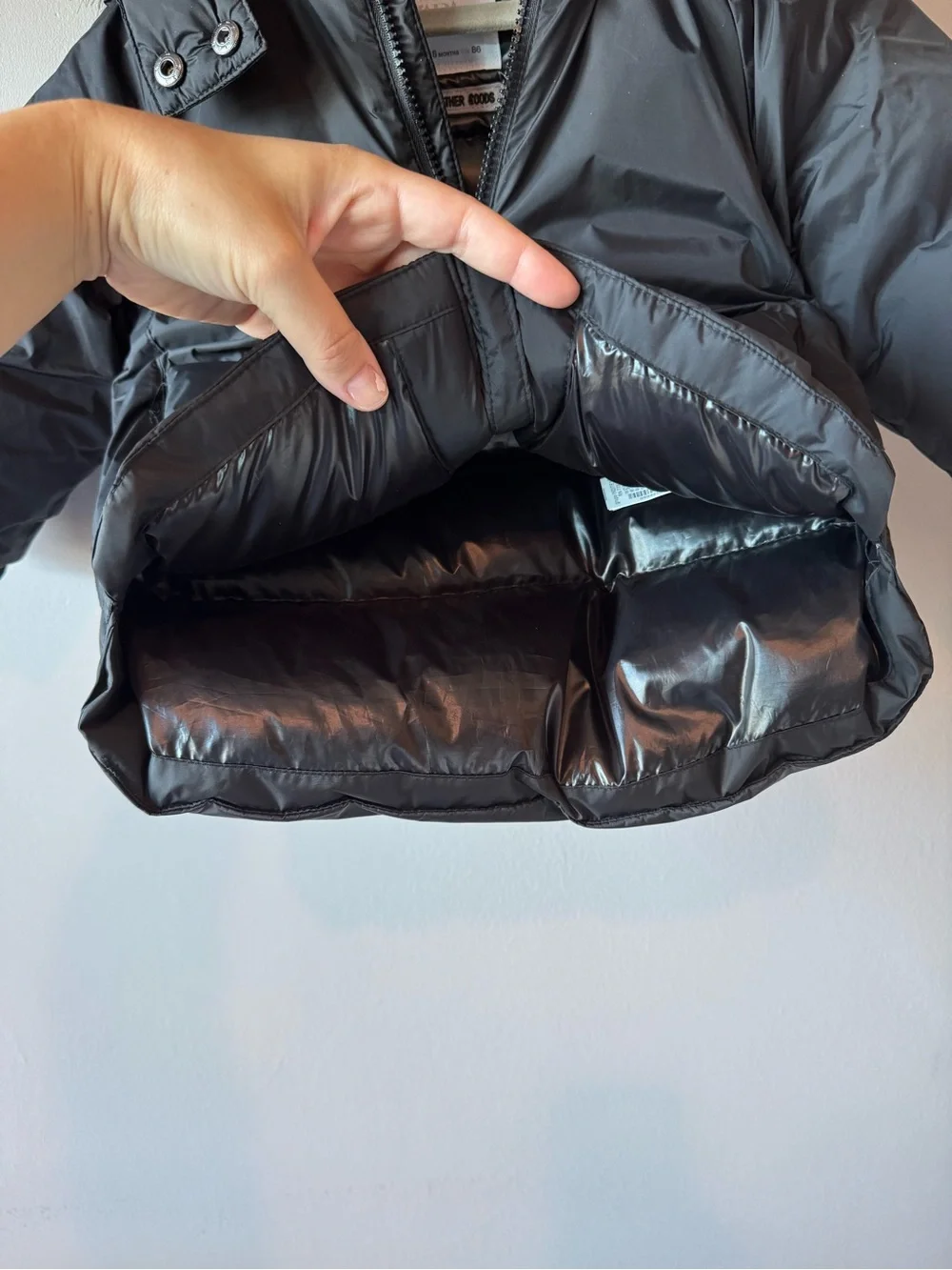 Zara Baby Down Feather Faux Fur Hooded Puffer‎ Jacket Winter Coat 12-18 Months